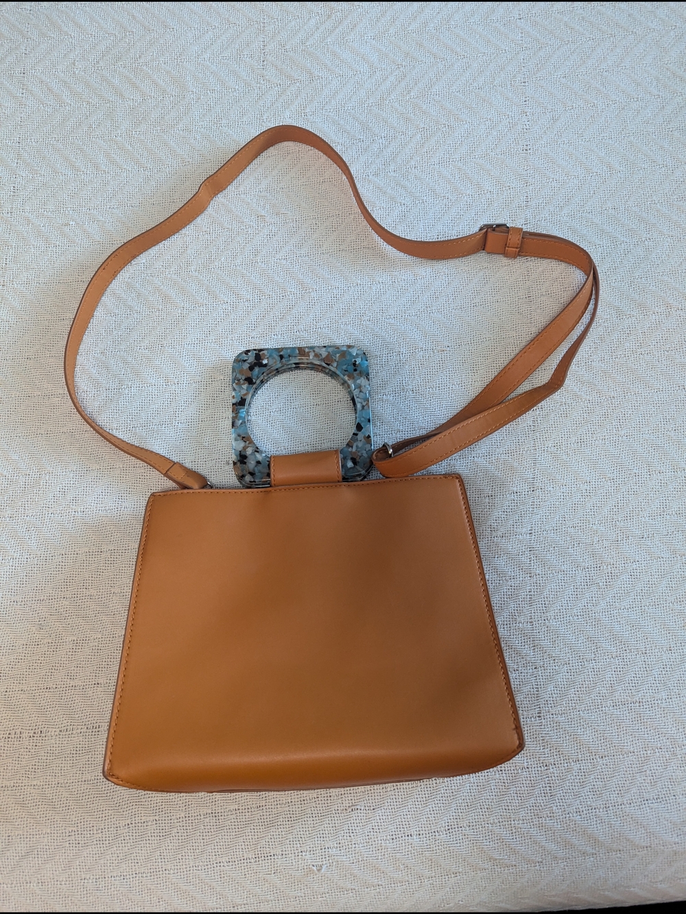 Zara Women Crossbody Bag with Tortoiseshell Handle